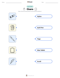 Cicero printable worksheet preview