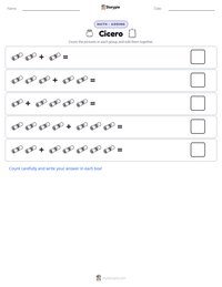 Cicero printable worksheet preview