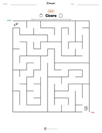 Cicero printable worksheet preview
