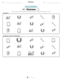 Anteprima della scheda stampabile di Cicerone