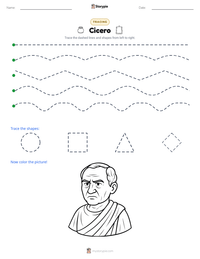 Cicero printable worksheet preview