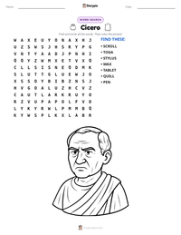 Cicero printable worksheet preview