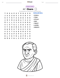 Cicero yazdırılabilir çalışma sayfası önizlemesi