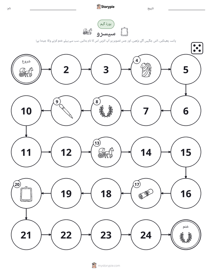 رول اور منتقل کریں کھیل