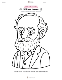 Vista previa de la hoja de trabajo imprimible de William James
