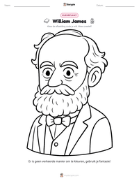 William James afdrukbare werkblad voorbeeld