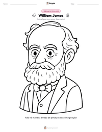 Prévia da folha de atividades imprimível William James