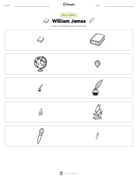 William James printable worksheet preview