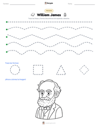 Vista previa de la hoja de trabajo imprimible de William James
