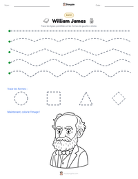 Aperçu de la feuille de travail imprimable William James