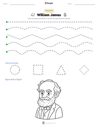 Prévia da folha de atividades imprimível William James