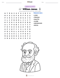 Aperçu de la feuille de travail imprimable William James