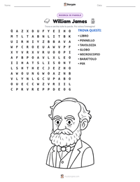 Anteprima della scheda stampabile di William James