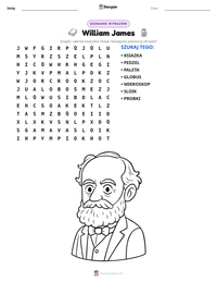 Podgląd drukowalnego arkusza ćwiczeń William James