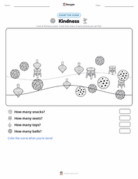 Kindness printable worksheet preview