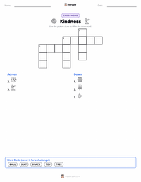 Kindness printable worksheet preview