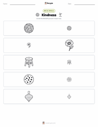 Kindness printable worksheet preview