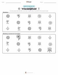 Vriendelijkheid afdrukbare werkblad voorbeeld