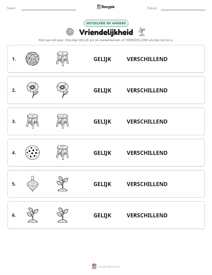 Zelfde of Verschillend