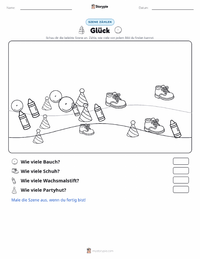 Glück druckbare Arbeitsblatt Vorschau