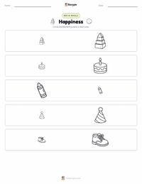 Happiness printable worksheet preview