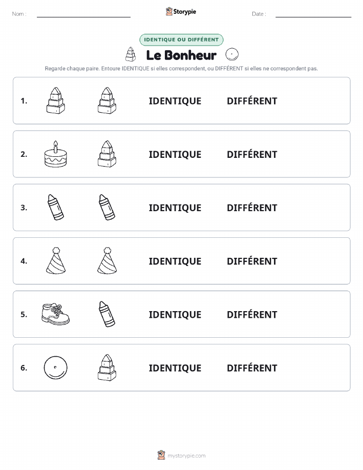 Identique ou Différent