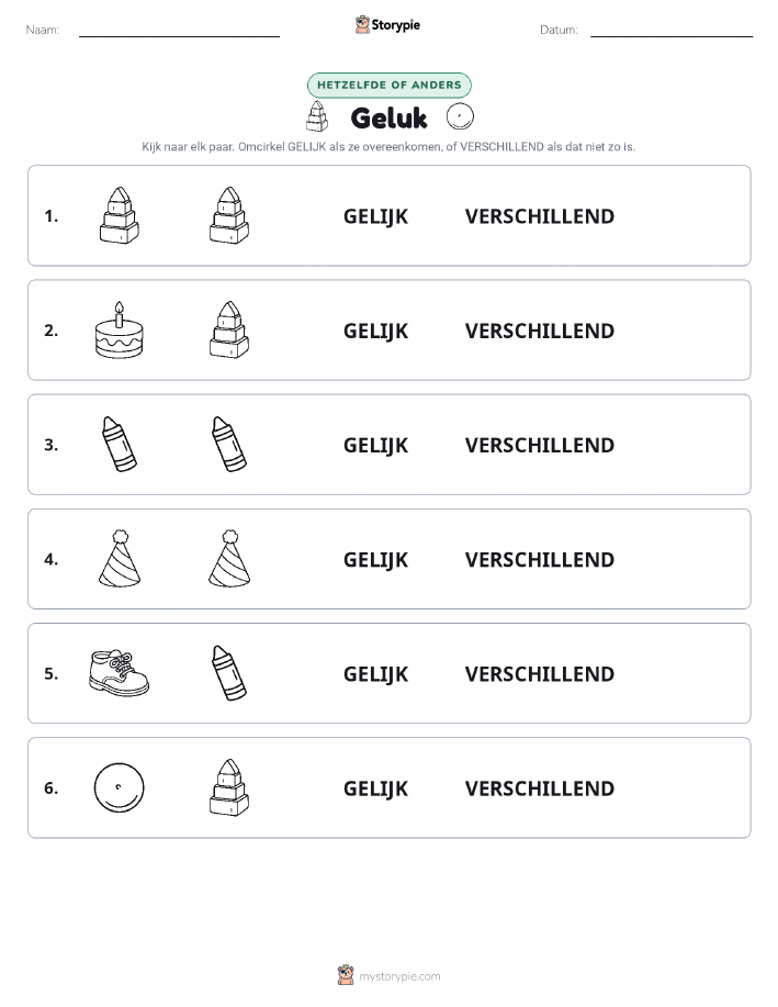 Zelfde of Verschillend
