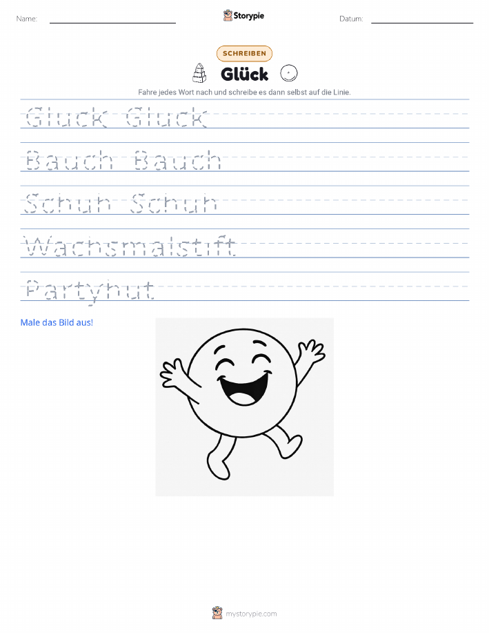 Schreibübung