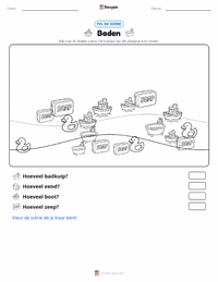 Baden afdrukbare werkblad voorbeeld