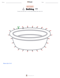 Bathing printable worksheet preview