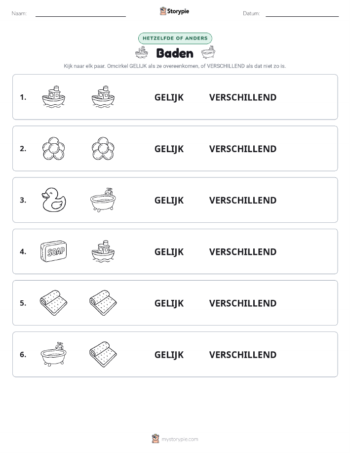 Zelfde of Verschillend