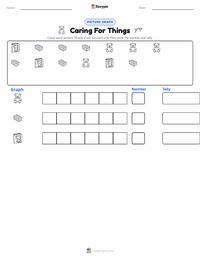 Caring For Things printable worksheet preview