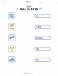 Tài liệu in sẵn Chăm Sóc Đồ Vật cho trẻ em