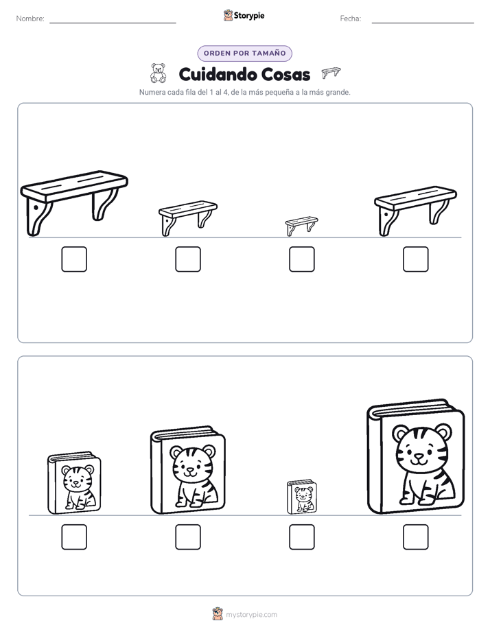 Orden de Tamaños