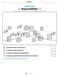 Vista previa de la hoja de trabajo imprimible de Responsabilidad