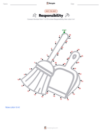 Responsibility printable worksheet preview