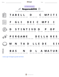 Anteprima della scheda stampabile di Responsabilità