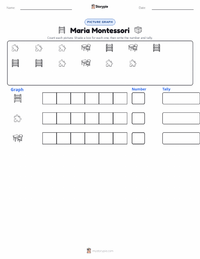 Maria Montessori printable worksheet preview