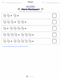 Maria Montessori printable worksheet preview