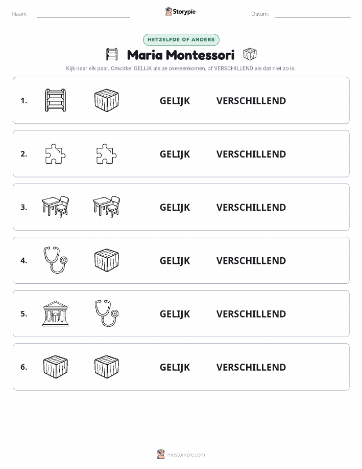 Zelfde of Verschillend