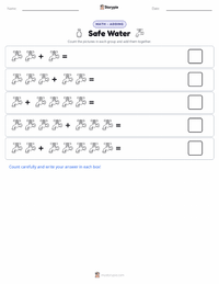 Safe Water printable worksheet preview