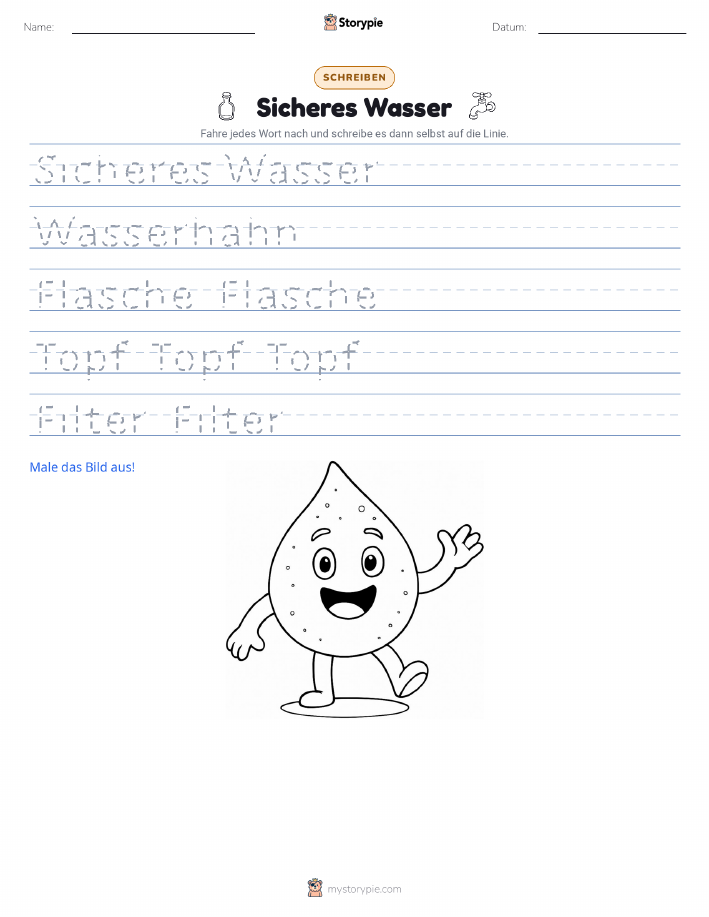 Schreibübung