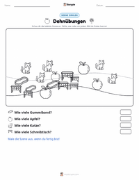 Dehnen druckbare Arbeitsblatt Vorschau