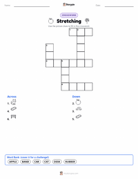 Stretching printable worksheet preview
