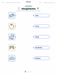 Folha de atividades imprimível Alongamento para crianças