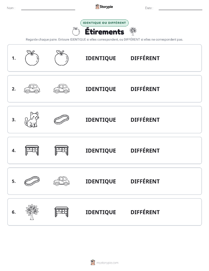Identique ou Différent