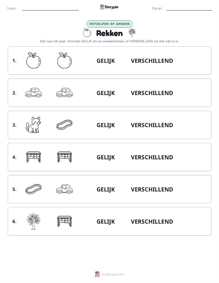 Zelfde of Verschillend