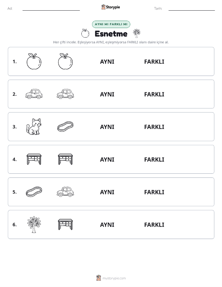Aynı mı Farklı mı