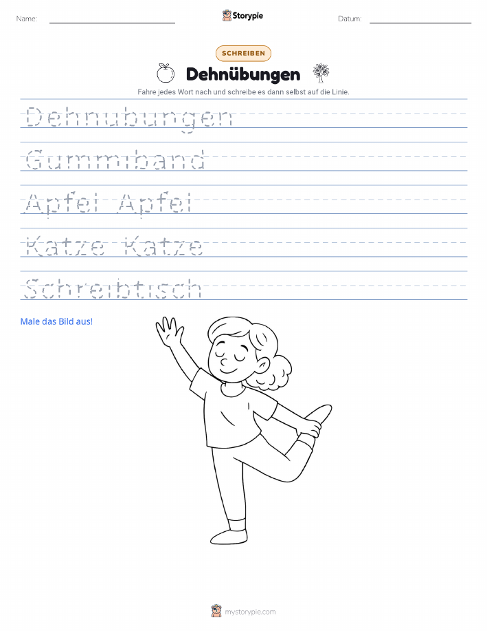 Schreibübung