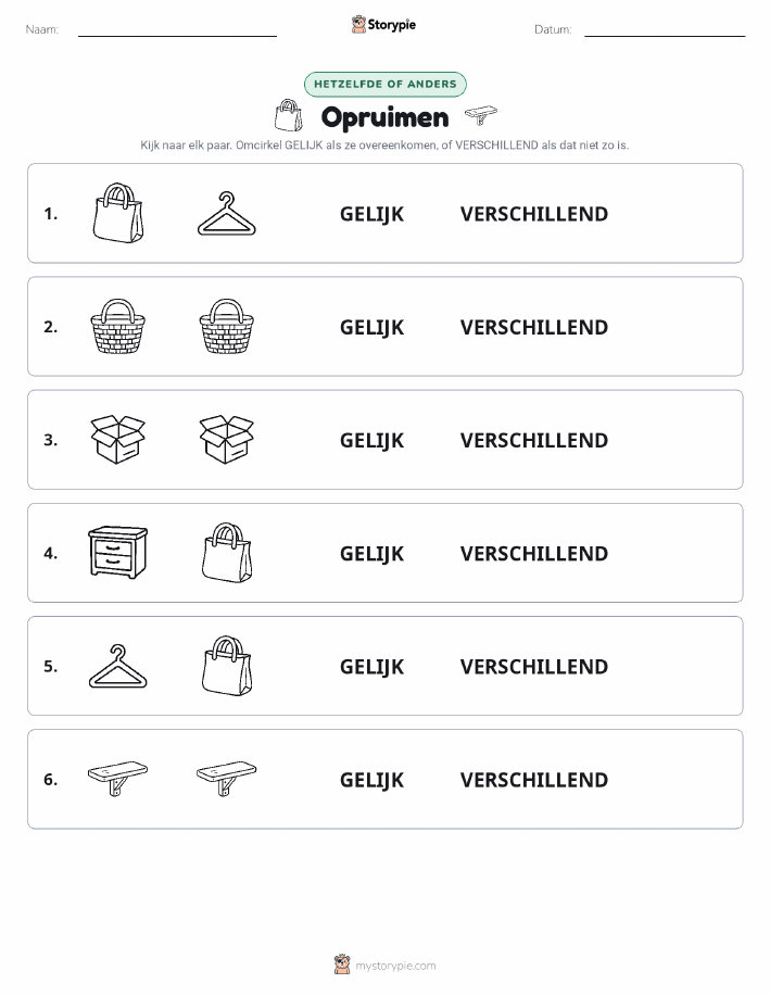 Zelfde of Verschillend